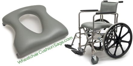  E and J Rehab Shower Commode Wheelchair 